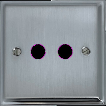 Deco Satin Chrome Toggle Switch (2 Gang)