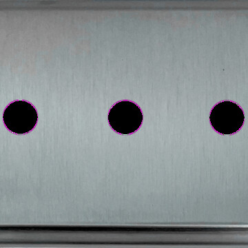 Deco Satin Chrome Toggle Switch (3 Gang)