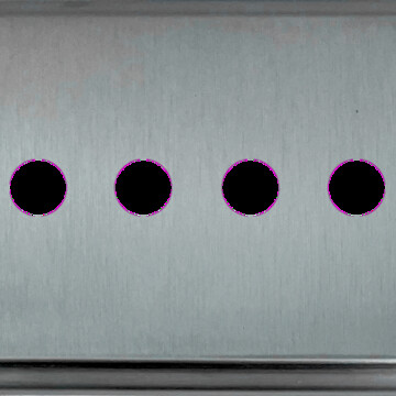Deco Satin Chrome Toggle Switch (4 Gang)