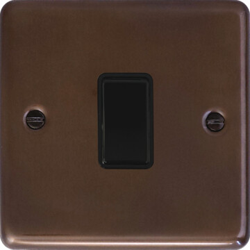 contour medium bronze light switch (1 gang) front fc20825