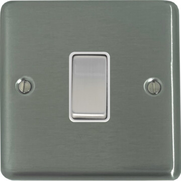 contour brushed steel intermediate switch (white insert/satin chrome switch) front fc20825