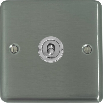contour brushed steel intermediate toggle switch front fc20825