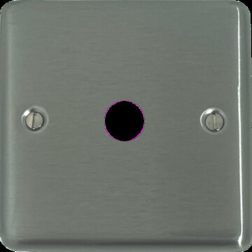 Contour Brushed Steel Toggle Switch (1 Gang)