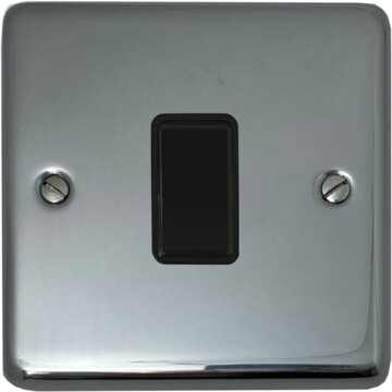 polished steel intermediate switch (black switch) front fc20825