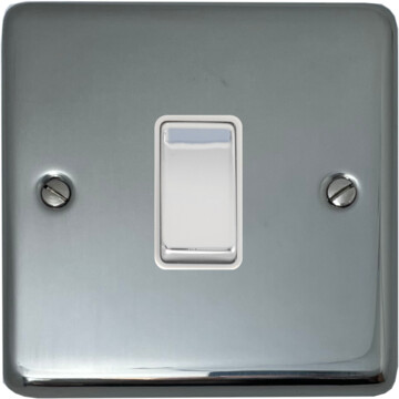polished steel intermediate switch (white insert/chrome switch) front fc20825