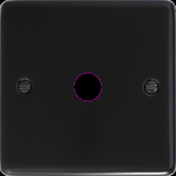 Contour Flat Black Toggle Switch (1 Gang)