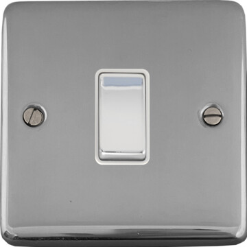polished chrome intermediate switch (white insert/chrome switch) front fc20825