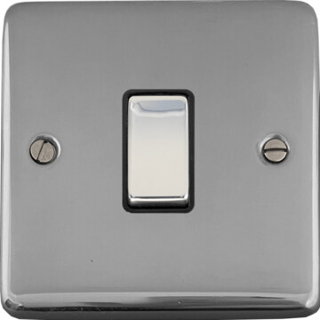 polished chrome intermediate switch (black insert/chrome switch) front fc20825