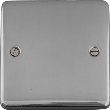 polished chrome single blank plate front fc20825
