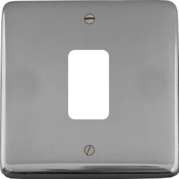 polished chrome grid plate (1 gang) front fc20825