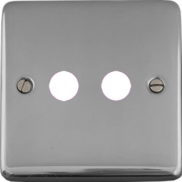 contour polished chrome toggle grid plate (2 gang) front fc20825