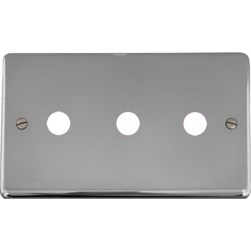 contour polished chrome toggle grid plate (3 gang) front fc20825