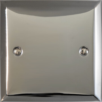 spectrum polished chrome single blank plate front fc20825