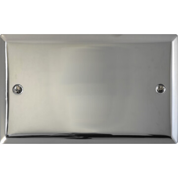 spectrum polished chrome double blank plate front fc20825