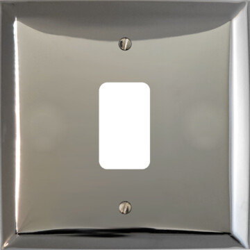 spectrum polished chrome grid plate (1 gang) front fc20825