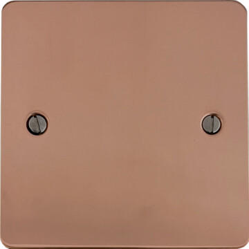 flat copper single blank plate front fc20825
