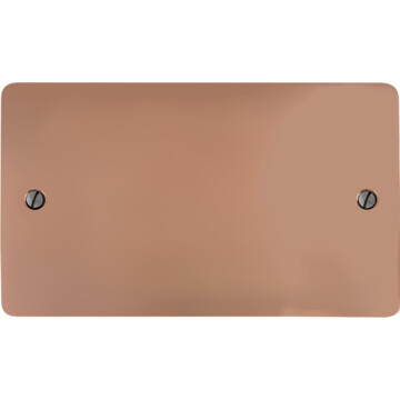 flat copper double blank plate front fc20825