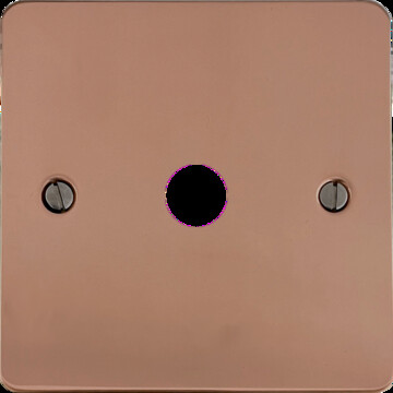 Flat Bright Copper Toggle Switch (1 Gang)