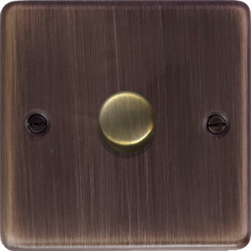 contour antique copper led dimmer (1 gang) front fc20825