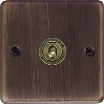 contour antique copper intermediate toggle switch (1 gang) front fc20825