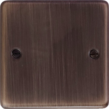 contour antique copper single blank plate front fc20825
