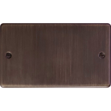 contour antique copper double blank plate front fc20825