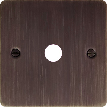 flat antique copper toggle grid plate (1 gang) front fc20825