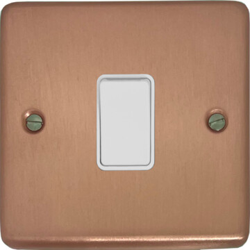 rose gold intermediate switch (1 gang/white switch) front fc20825