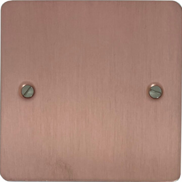flat rose gold single blank plate front fc20825