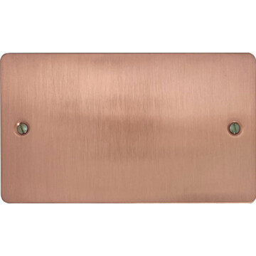 flat rose gold double blank plate front fc20825
