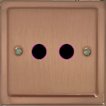 Trimline Rose Gold Toggle Switch (2 Gang)