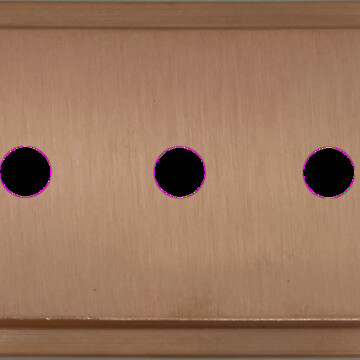 Trimline Rose Gold Toggle Switch (3 Gang)