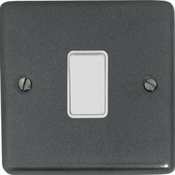contour pewter light switch (1 gang/white switch) front fc20825