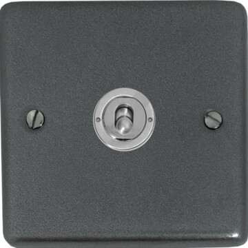 contour pewter toggle switch (1 gang) front fc20825