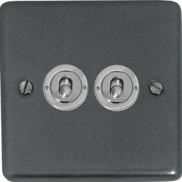 contour pewter toggle switch (2 gang) front fc20825