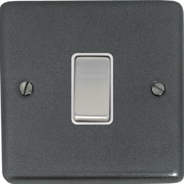 contour pewter intermediate switch (white insert/steel switch) front fc20825