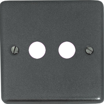 contour pewter toggle grid plate (2 gang) front fc20825