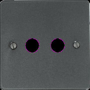 Flat Pewter Toggle Switch (2 Gang)