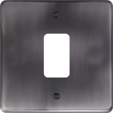 contour slate effect grid plate (1 gang) front fc20825