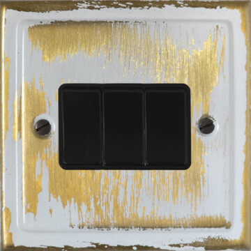 dover bronze light switch (3 gang) front fc20825