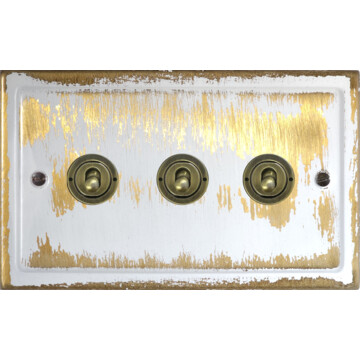 dover bronze toggle switch (3 gang) front fc20825