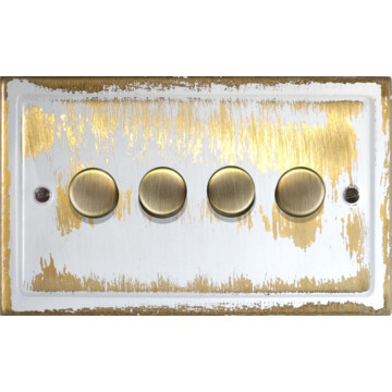 dover bronze led dimmer (4 gang) front fc20825
