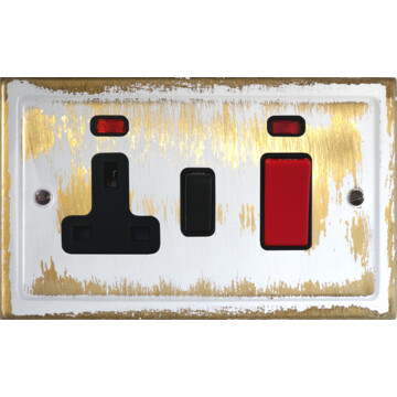 dover bronze cooker switch with socket front fc20825