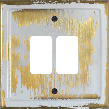 dover bronze grid plate (2 gang) front fc20825