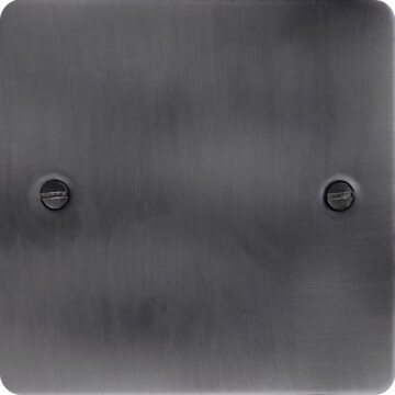 flat slate effect single blank plate front fc20825