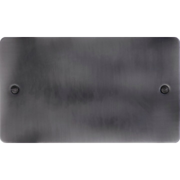 flat slate effect double blank plate front fc20825