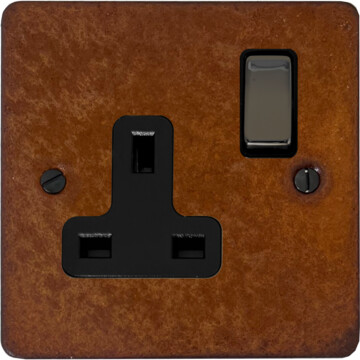flat rust single socket (metal switch) front fc20825