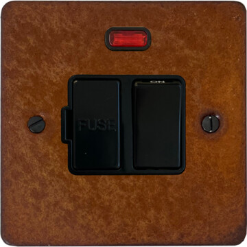 flat rust switched fused spur with neon (black switch) front fc20825