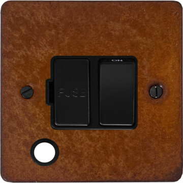 flat rust switched fused spur with flex outlet (black switch) front fc20825
