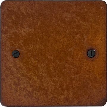 flat rust single blank plate front fc20825